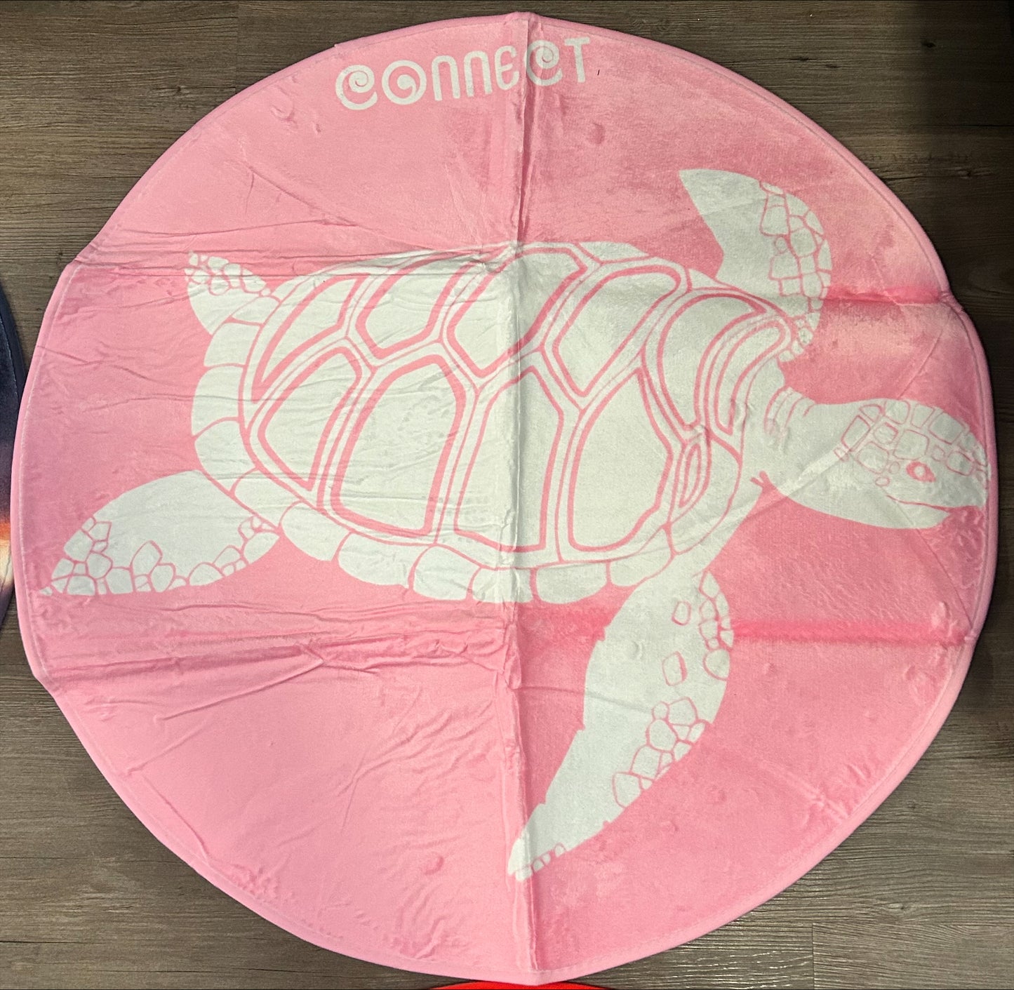 Pink and White Turtle Mat